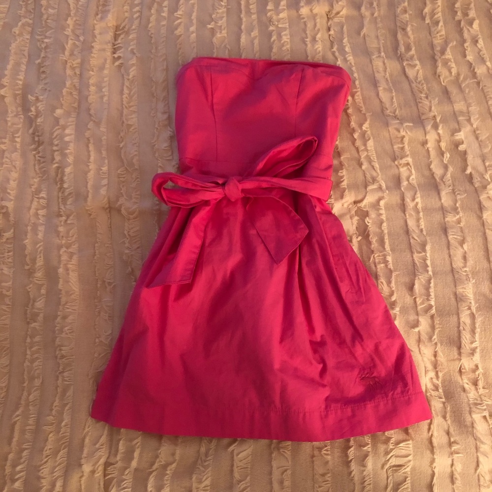 Strapless Hot Pink Abercrombie & Fitch Dress